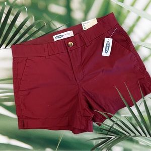 Old Navy women's shorts everyday short mid rise size 6 new with tags maroon